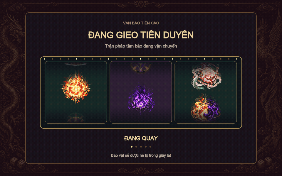 Trận pháp Tầm Bảo đang chuyển động